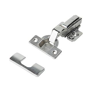 Петля Clip-On,  105°,  полунакладная,  без пружины,  никель,  3D,  Muller Profi Line