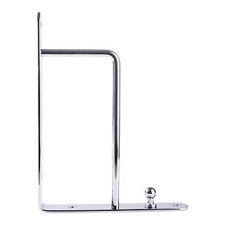 Консоль метал 195x250 прямокутна,  max 20кг,  хром