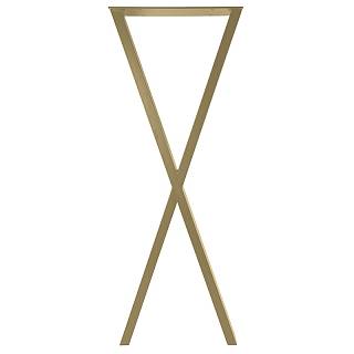 Опора для столу X бар,  400х60мм,  h=1100мм,  золото