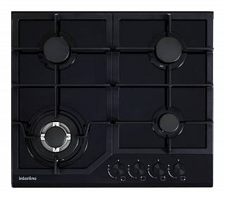 Газовая поверхность черная INTERLINE VGE 463 FGK BA