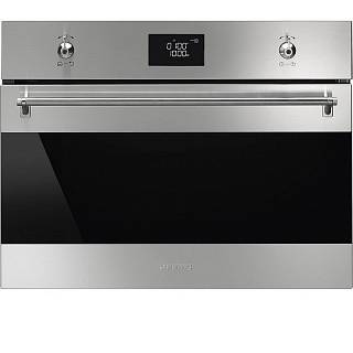 Компактный духовой шкаф с СВЧ SF4390MCX Smeg