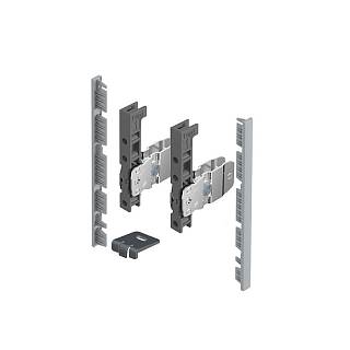 AvanTech YOU комплект з'єднувачів передньої панелі H=139 срібло (9257612) Hettich