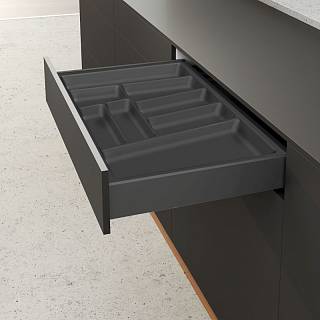 Организация OrgaTray 740 антрацит,  пластик L=550 W=600 AvanTech YOU (9302782) Hettich