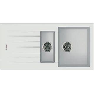 Мойка гранит Classic 100x50x15 белый Fabiano