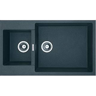 Мийка граніт Quadro 86x50x15 антрацит Fabiano