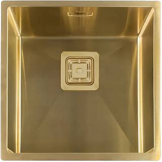 Мойка нерж. Quadro 44 золото (мпс) Fabiano