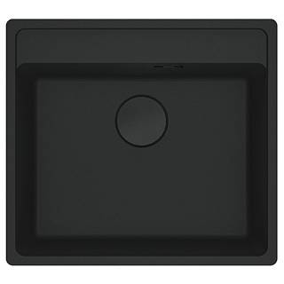 Мойка с сифоном гранит MRG 610-52 TL Black Edition черный матовый Franke 114.0699.231)