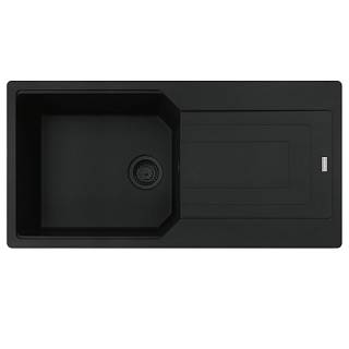 Мийка з сифоном граніт UBG 611-100 XL Black Edition чорний матовий Franke (114.0699.232)