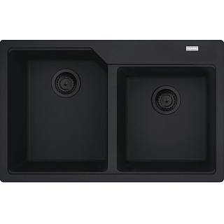 Мойка с сифоном гранит UBG 620-78 Black Edition черный матовый Franke (114.0699.237)