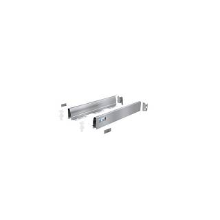 Комплект боковин Atira L=470 мм H=54мм серебро (9307088) Hettich + 2 крепеж задней стенки из ДСП + к