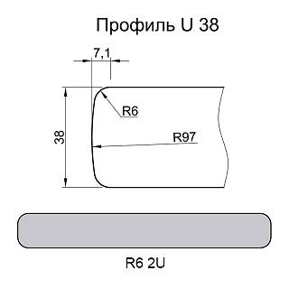 Стільниця Luxeform W250-2 U Мармур Версаль 3050х800x28 мм м.п.