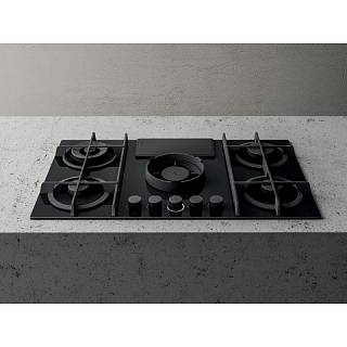 Поверхня Газова NIKOLATESLA FLAME BL/A/88 Чорна ELICA