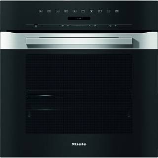 Встраиваемый духовой шкаф 60 см H 7260 B CLST нержавеющая сталь Miele