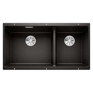 Мойка SUBLINE 480/320-U SILGRANIT (мпс.) черный BLANCO (525993)