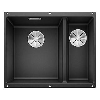 Мийка SUBLINE 340/160-U SILGRANIT (мпс.) антрацит (чаша зліва) BLANCO (523548)