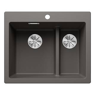 Мойка PLEON 6 Split SILGRANIT (мпс./врезная) вулканический серый BLANCO (527322)
