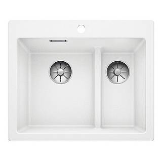 Мойка PLEON 6 Split SILGRANIT (мпс./врезная) белый BLANCO (521693)