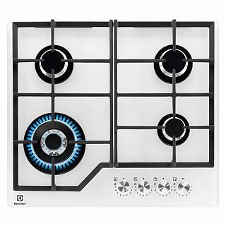 Варочная поверхность газовая KGG64362W 60см белый Electrolux