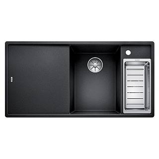 Мойка AXIA III 6 S SILGRANIT (мпс./врезная) антрацит доска стекло (чаша справа) BLANCO (523472)
