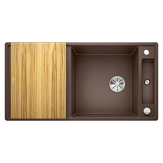 Мийка AXIA III XL 6 S SILGRANIT (мпс./врізна) кава,  столик для обробки ясен BLANCO (523509)