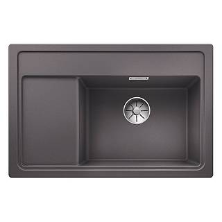 Мийка ZENAR XL 6 S Compact SILGRANIT (мпс./врізна) темна скеля (чаша справа) BLANCO (523775)