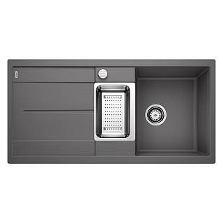 Мийка METRA 6 S SILGRANIT (мпс./врізна) темна скеля BLANCO (518877)