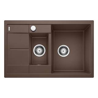 Мойка METRA 6 S Compact SILGRANIT (мпс./врезная) кофе BLANCO (515044)