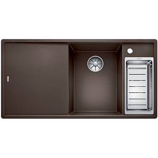 Мойка AXIA III 6 SF SILGRANIT (в уровень) кофе доска ясень (чаша справа) BLANCO (523488)