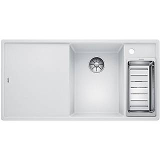 Мойка AXIA III 6 SF SILGRANIT (в уровень) белый доска стекло (чаша справа) BLANCO (523492)
