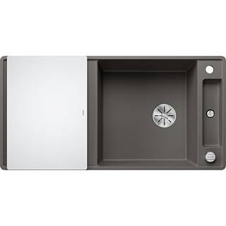Мийка AXIA III XL 6 S-F SILGRANIT (в рівень) вулканічний сірий. дошка скло BLANCO (527236)