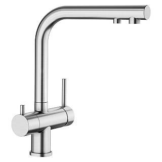 Смеситель FONTAS II PVD steel нерж. сталь BLANCO (523129)