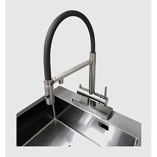 Змішувач комбінований FKMС 3124 Inox (Cascad) Fabiano