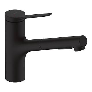 Смеситель для кухни Zesis M33 KM150s Box lite (в/ш) черный матовый Hansgrohe (74803670)