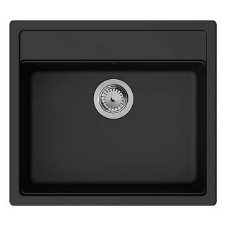Мойка кухонная гранит S52 без крыла врезная,  черный графит Hansgrohe (43359170)