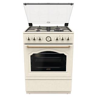 Плита комбинированная GKS6C70CLI слоновая кость Gorenje
