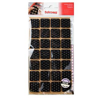 Самоклейка антиковзна повстяна для ніжок Folmag 20x20 чорний (28 шт)