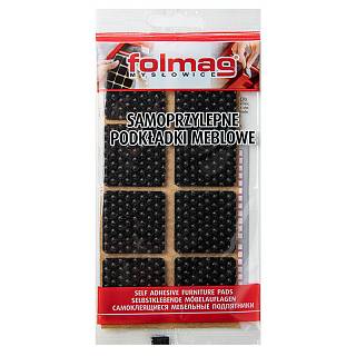 Самоклейка антиковзна повстяна для ніжок Folmag 38x38 чорний (8 шт)