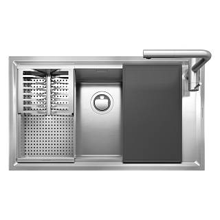Мийка нерж. сталь EASY KIT 86х50см 1LES91RK Barazza