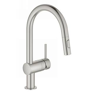 Змішувач Vento Dual Spray,  супер сталь Grohe (30438DC0)