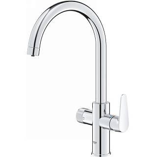Комплект змішувача для кухні Blue Pure StartCurve з фільтром зворотного осмосу Ecosoft Standard,  Gro