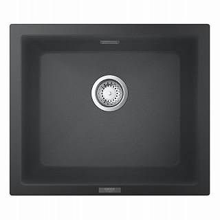 Мийка кухонна K700U,  граніт,  прямокут.,  без крила,  533x457x205мм,  сірий граніт Grohe (31654AT0)