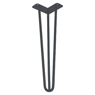 Ножка мебельная HAIRPIN Leg 3ROD h55см RAL 7016