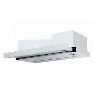 Вытяжка телескопическая белая SlimLine 60 White Glass Fabiano