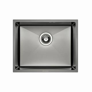 Мойка стальная Under top max STEEL S201 black (530*430*220mm) GRANADO