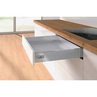 Комплект для шухляди Atira,  повн.в. L=350 H=70,  сріблястий Hettich