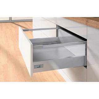 Комплект для шухляди Atira,  повн.в. L=520 H=176,  сріблястий Hettich