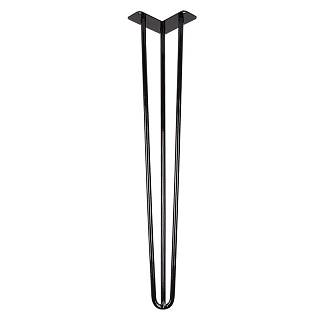 Ніжка меблева HAIRPIN Leg 3ROD Big h71см чорна глянсова