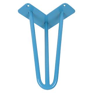 Ножка мебельная HAIRPIN Leg 3ROD Small h15см,  голубая