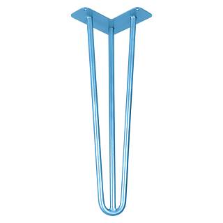 Ножка мебельная HAIRPIN Leg 3ROD Small h46см голубая