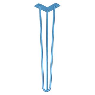 Ножка мебельная HAIRPIN Leg 3ROD Big h55см голубая